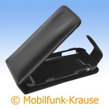 Flip Case Etui Handytasche Tasche Hülle f. Sony Ericsson Yari (Schwarz)