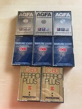 8x Kassetten leer unbespielt