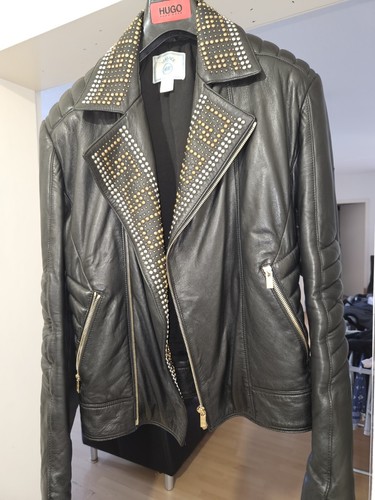 Versace leder jacke größe - größe, 48