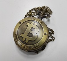 BITCOlN Taschenuhr Uhr Retro