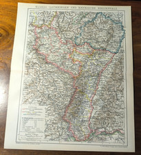 Original histor. Landkarte