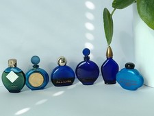 6 Parfum Miniaturen Blau