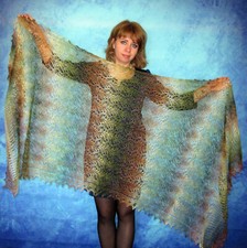 Gestrickter Ziegenflaum Schal