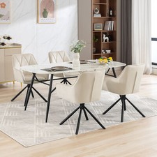 1/2/4/6x Esszimmerstuhl Samt