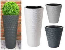 Blumenkübel Diamant Rund Slim