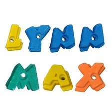 Klettersteine alle Buchstaben Klettergriffe für Kinder Kletterwand Boulderwand