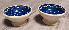 Echt Bürgel Blau-weiß Keramik kleine Deko-Schalen  Dipschalen