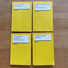 Reclam Sammlung, Maria Stuart, Der Tragödie erster Teil, Woyzeck, Effi Briest