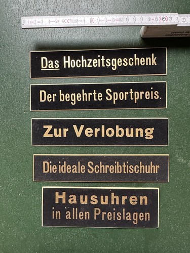Fünf alte tafeln zum - alte,