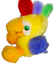 ❤️ Regenbogen bunt PAPAGEI  Vogel Kuscheltier Plüschtier Stofftier 19 cm