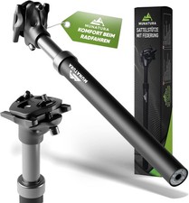 MUNATURA Premium Sattelstütze gefedert Ø 27,2cm Fahrradsattelstütze 
