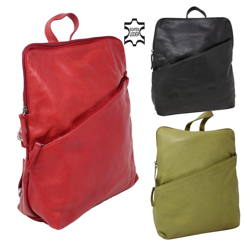 Damen leder vintage - leder, rucksack