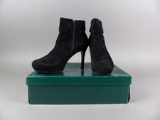 Paul Green Damen Stiefel Gr. 39 schwarz Samtziege Leder Stiefelette (19442)