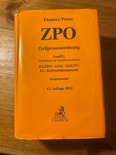 Thomas / Putzo ZPO Zivilprozessordnung 43. Auflage 2022 Kommentar C.H.Beck