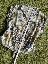 Damen Top Hawaii Bluse grün