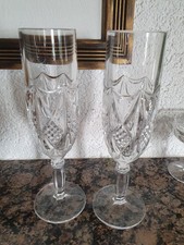 Nachtmann -2 Sektflöten -" Eduard " - / 24 % Echt Bleikristall-guter Zustand