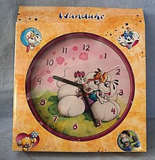 Diddl Wanduhr Uhr Diddlina 90 er gelb Kinder Zimmer Diddlmaus Ø 25 cm Sammler RA