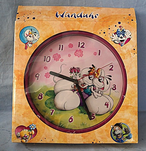 Diddl wanduhr uhr diddlina - wanduhr,