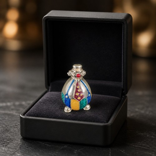 Silber figur clown designer - silber,