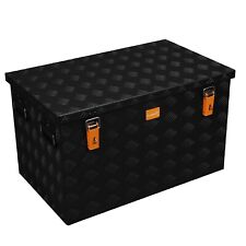 ALUBOX R150 L Riffelblech Truckbox Aluminium Lagertruhe Alukiste Schwarz B-Ware
