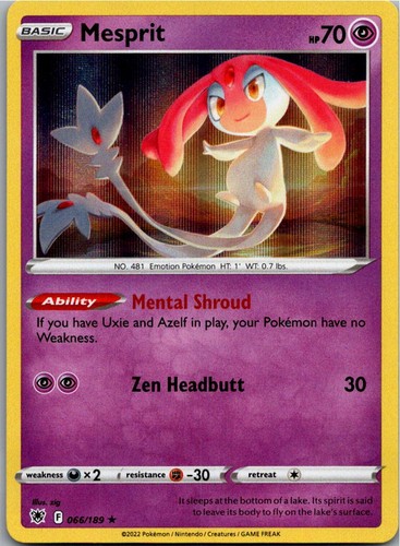 Pokemon vesprit 066 189 - vesprit, 066/189