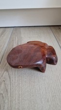 Frosch aus Holz Afrika Deko