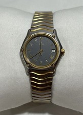 EBEL Lady Sport Classic Wave Stahl-Gold Damenuhr Armbanduhr Vintage 90er D.27mm