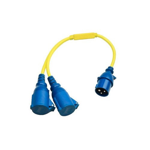 Adapter splitter kabel - kabel, 16a