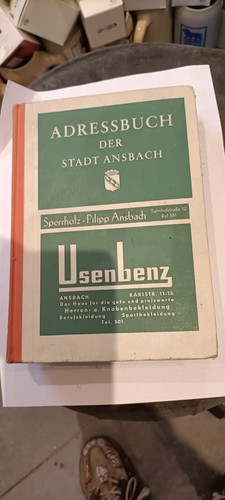 Adressbuch der stadt ansbach - adressbuch,