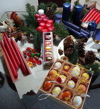 Weihnachtsdeko - 1 Große Kiste mit Weihnachtsdeko + für Ostern inkl. IKEA-Box