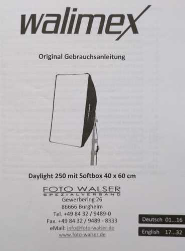 Walimex daylight 250 mit - daylight,