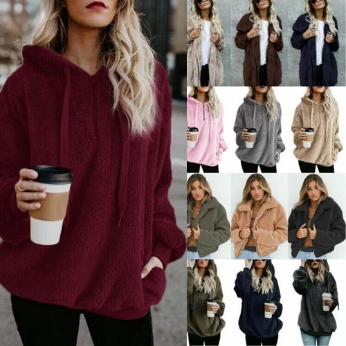 Fleece teddy jacke damen - teddy,