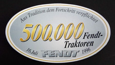 Werbe-Aufkleber 500.000 Fendt