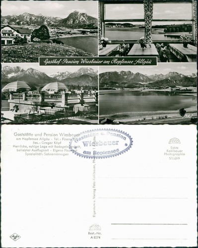 Ansichtskarte füssen gasthof - ansichtskarte,