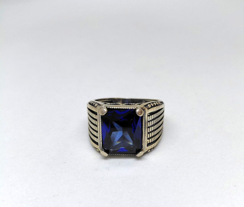 Blauer saphir ring 59 - blauer,
