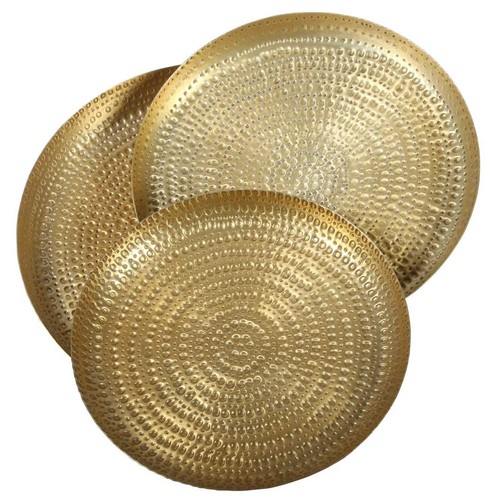 Deko tablett metall gold - metall,