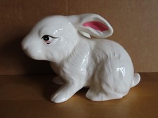 Figur Hase weiß rosa Nase