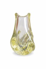 Vintage Tschechische Glas Vase