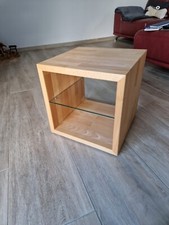 Couchtisch massiv 40 X 40Cm mit Ablage Massivholz Tisch Vom Schreiner