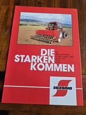 SAXONIA Drillmaschinen A 200 205 215 Schlepper Prospekt Brochure d