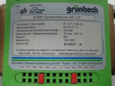 Grunbeck Euro-Systemtrainer DK 1/2" Systemtrenner