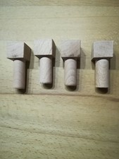4Stk.  Bankhaken 19mm Holz