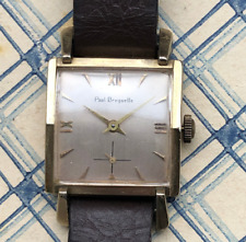Vintage Uhr Paul Breguette, Armbanduhr 17 Jewels 10k Goldfilled Schweiz