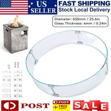 Fire Pit Wind Guard Tempered