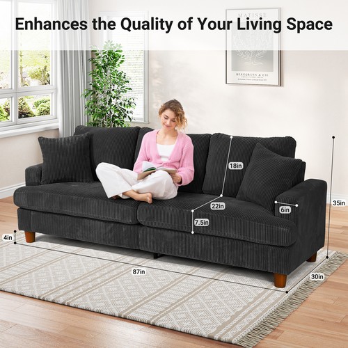 Sofa sitzer mit - sitzer, kissen