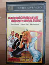VHS RARITÄT: NACHTSCHWESTER MÜSSTE MAN SEIN  (1979) SEXKOMÖDIE GLORIA GUIDA