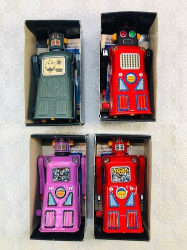 Masudaya mini blechroboter set - mini, blechroboter-set