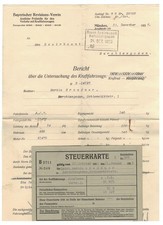 Steuerkarte 1932 + TÜV