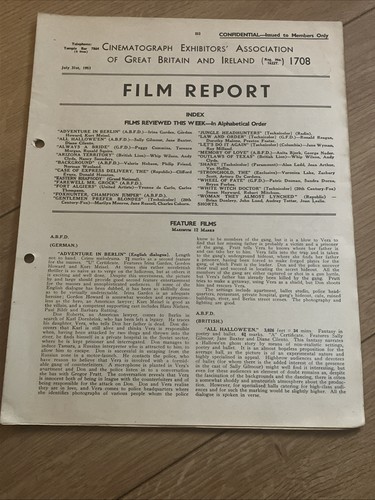 Film report cinema distributor - film,