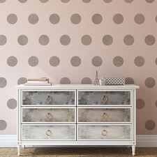 Tupfenpunkt Wandschablone - 10 cm Punkte im sich wiederholenden Muster - Wohnkultur Vorlage